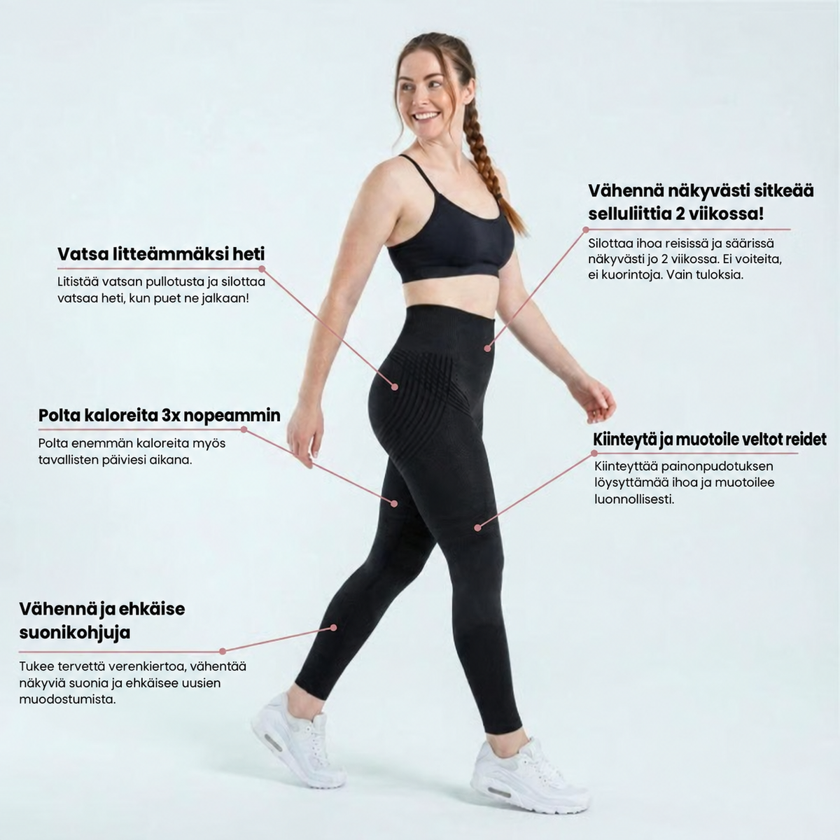 Legginsit 3D – Muotoilee & Silottaa