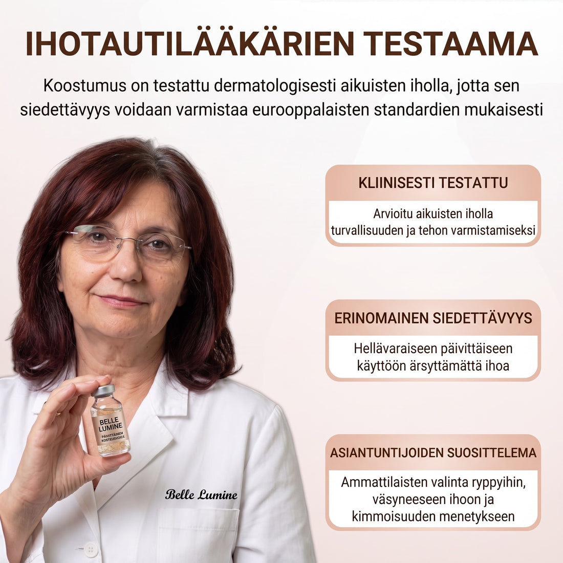 Ihotautilääkärien testaama koostumus